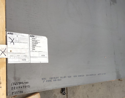 Αντιδιαβρωτικό κράμα 20 N08020 4mm 5mm πιάτων νικελίου